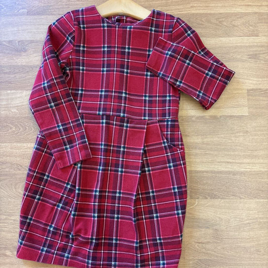 H&M Plaid LS Dress - 5T/6
