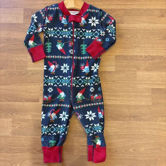 Hanna Andersson Gnome Zip Sleeper (wash wear) - 9/12m