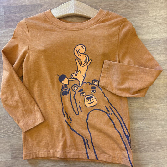 Cat & Jack Bear LS Tee - 3T