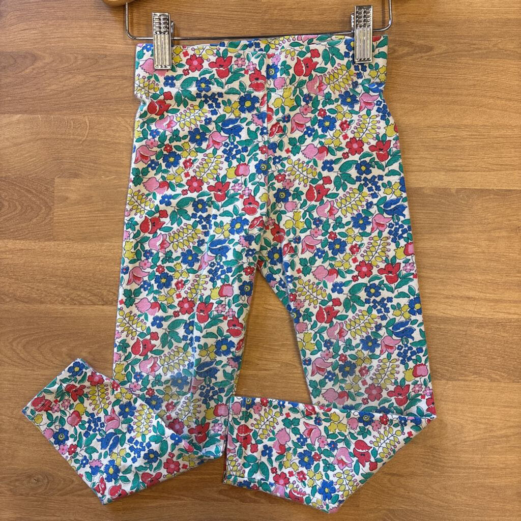Mini Boden Floral Leggings (light wear in knees) - 4/5