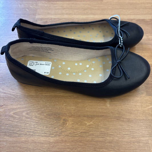 Cat & Jack Black Ballet Flats - 1