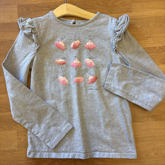 Janie & Jack Ballerina LS Tee - 10