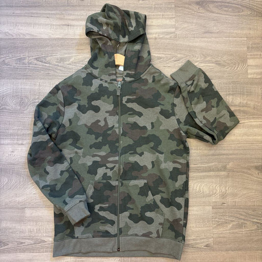 NWT Cat & Jack Camo Zip Hoodie - 14