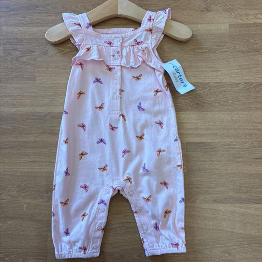 NWT Carter's Tank Butterfly Romper - 3m