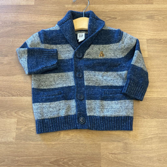 Baby Gap Stripe Cardigan - 6/12m