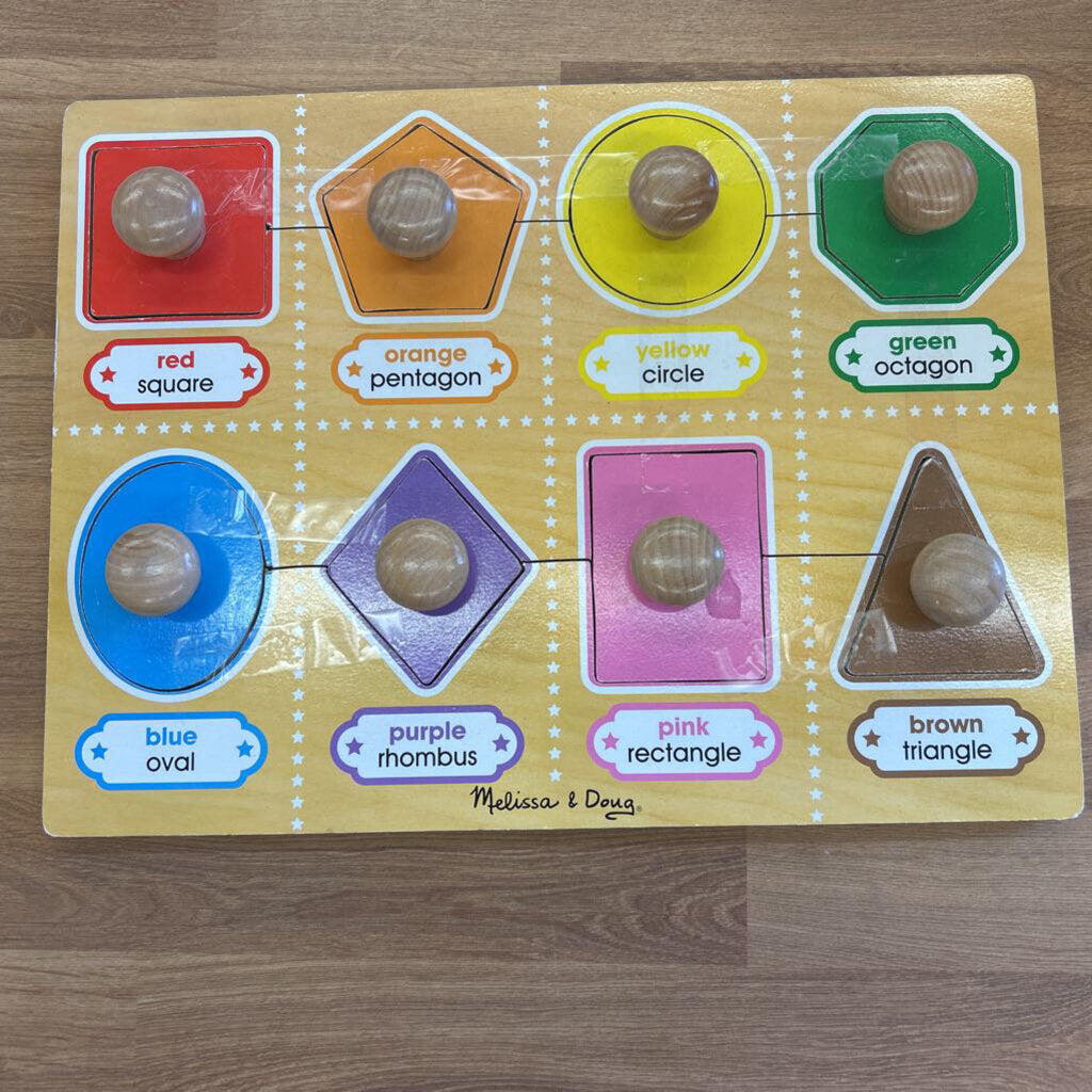 Melissa & Doug Large Knob Shapes Wood Puzzle