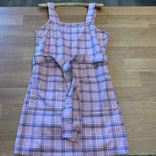 Osh Kosh Plaid Tank Tie Dress - 10