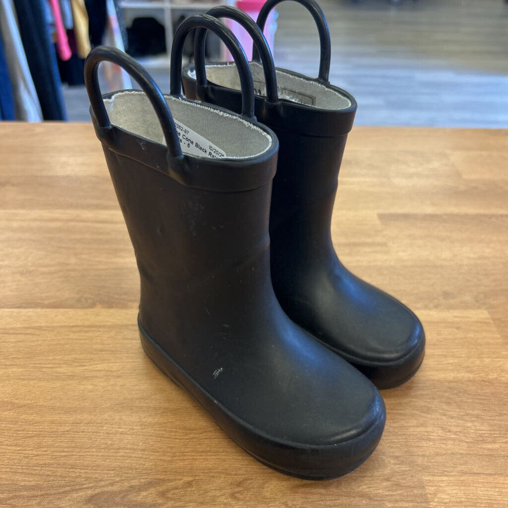 Lone Cone Black Rain Boots - 5
