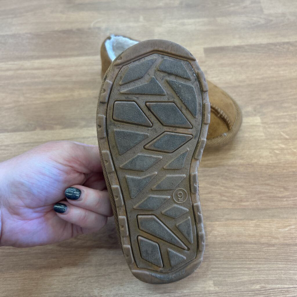 Brown Slipper Boots - 9