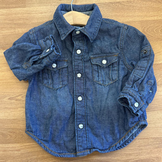 Genuine Kids Chambray LS Button Up - 12m