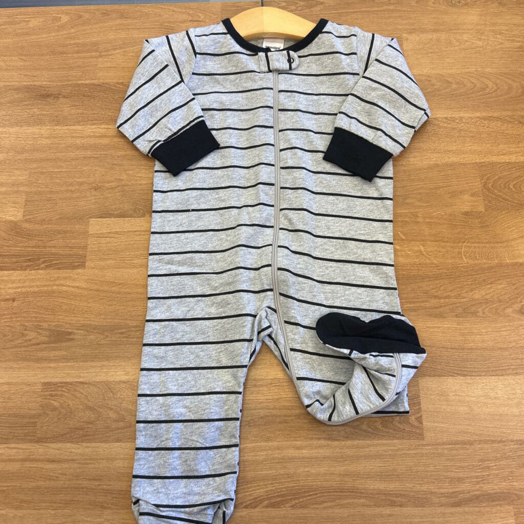 Onesies Stripe Zip Sleeper - 6/9m