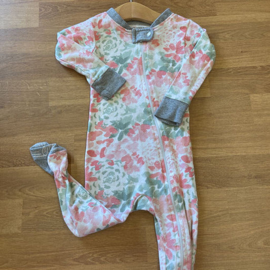 Burt's Bees Floral Zip Sleeper - 12m