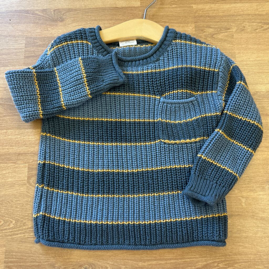 Little Co. Stripe Oversized Sweater - 24m