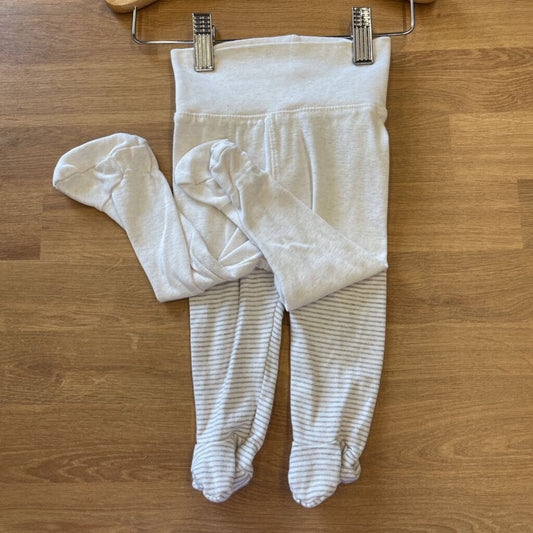 H&M Set of 2 Footie Pants - 3m