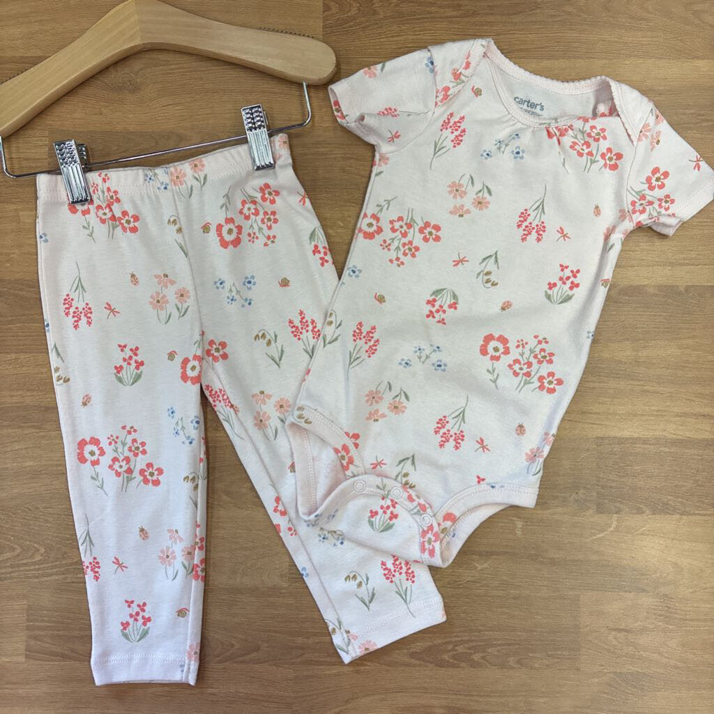 Carter's Floral Two Pc Set - 12m