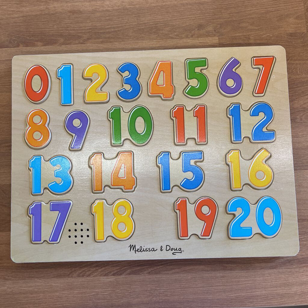 Melissa & Doug Numbers Wood Sound Puzzle
