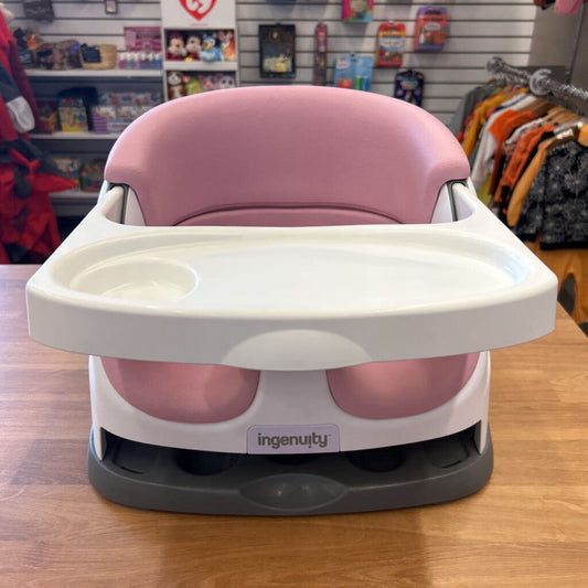 Ingenuity Booster Seat w/Tray - Pink