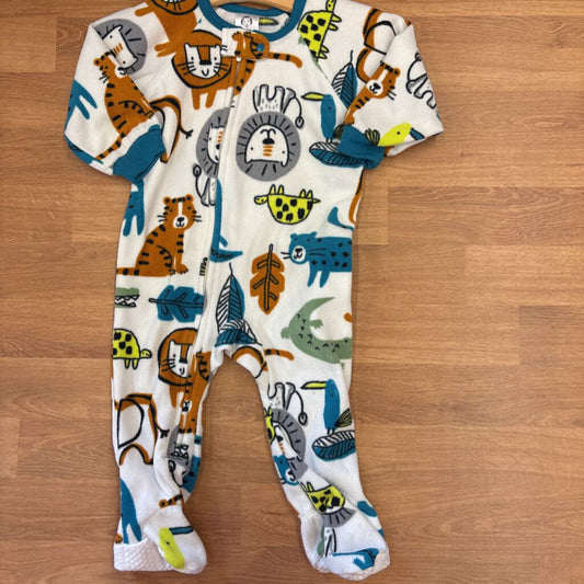 Gerber Fleece Animal Zip Sleeper - 6/9m