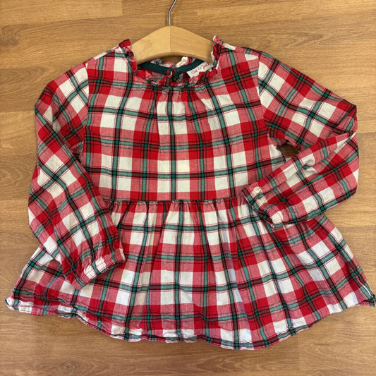 Cat & Jack Plaid LS Top - 3T