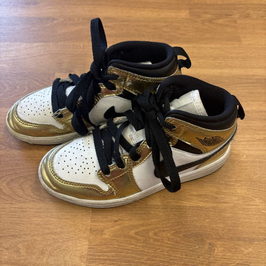 Nike Air Jordan Gold High Top Sneakers - 12