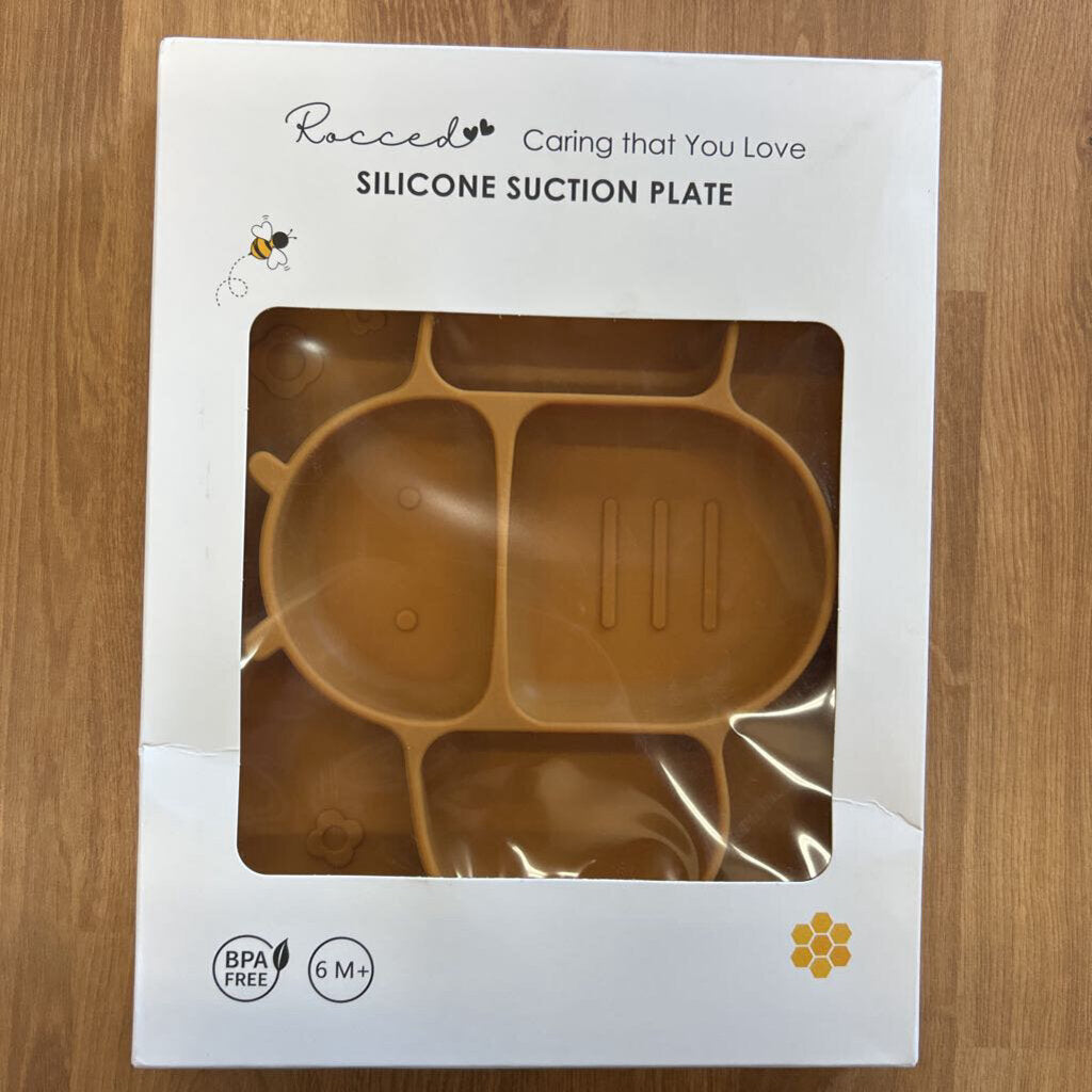 NEW Silicone Suction Plate - Bee