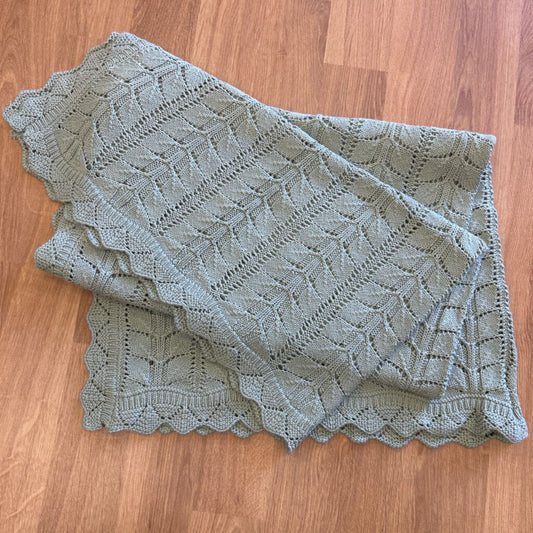 NEW Knit Blanket - Green