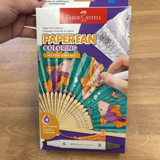 NEW Paper Fan Coloring Kit
