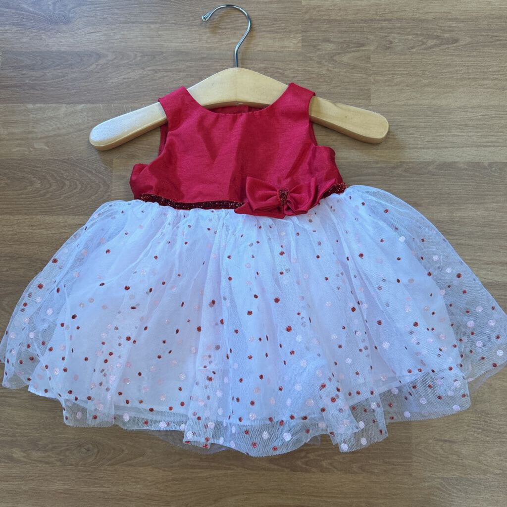 Mia & Mimi Dot Holiday Dress - 0/3m