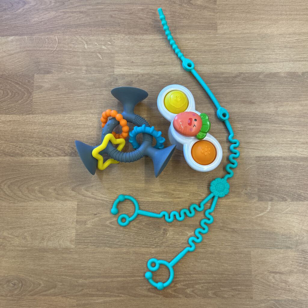 Set of Misc. Silicone Suction Infant Toys