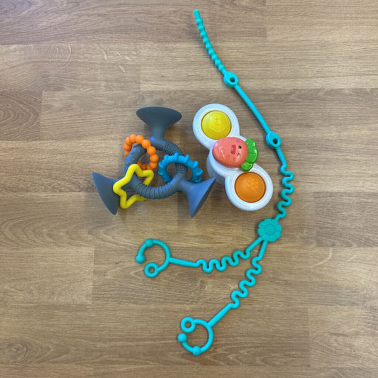 Set of Misc. Silicone Suction Infant Toys