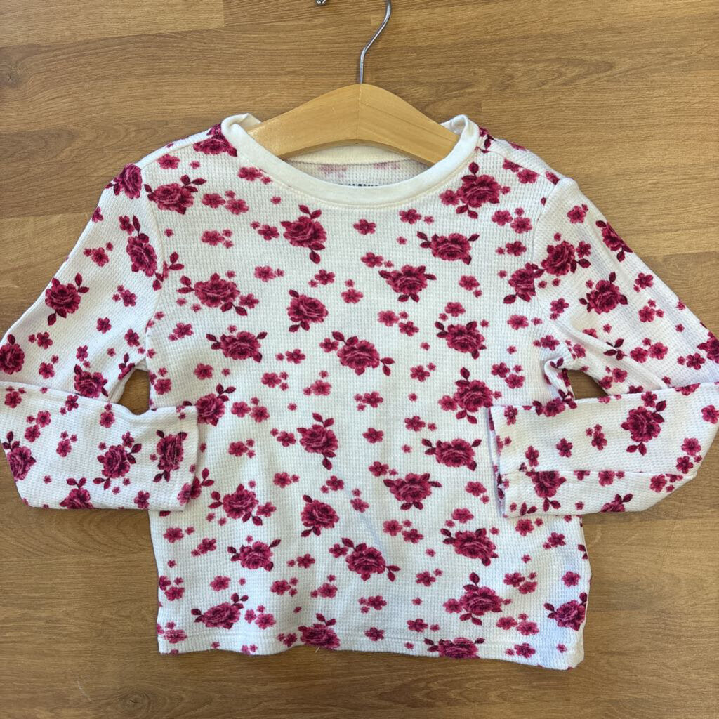 Old Navy Floral Thermal LS Tee - 4T