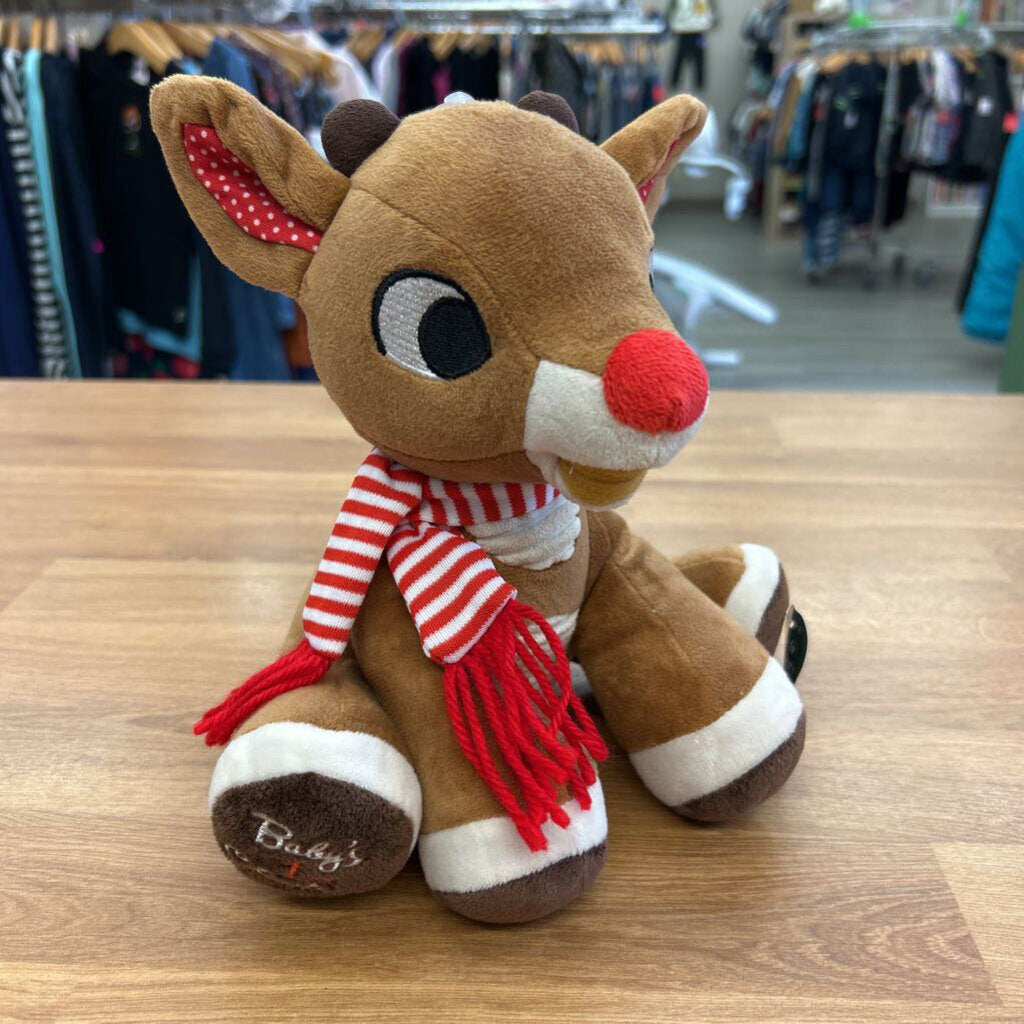 NWT Baby's First Christmas Rudoph Musical Plush