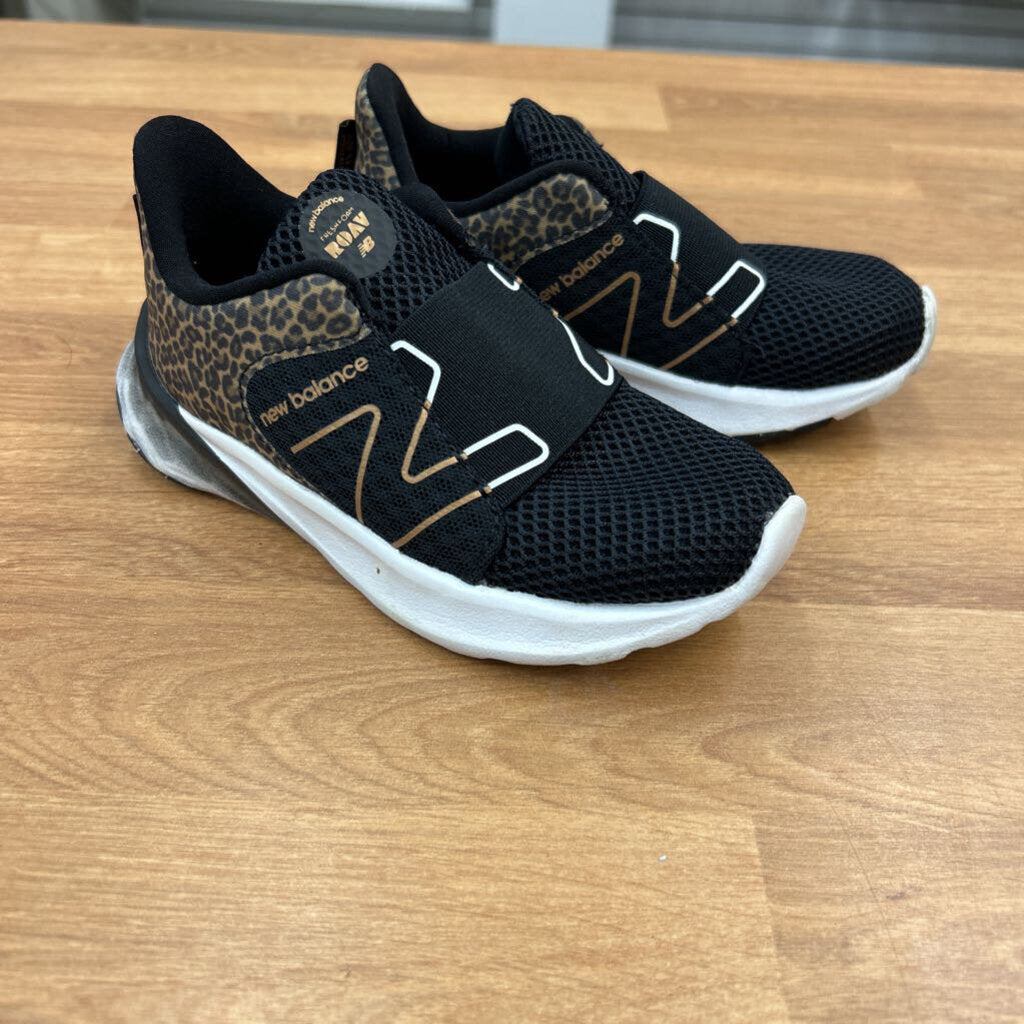 New Balance Black Leopard Slip On Sneakers - 9