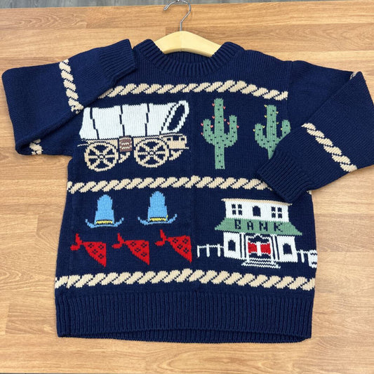 Western Knit Sweater ~ 7/8