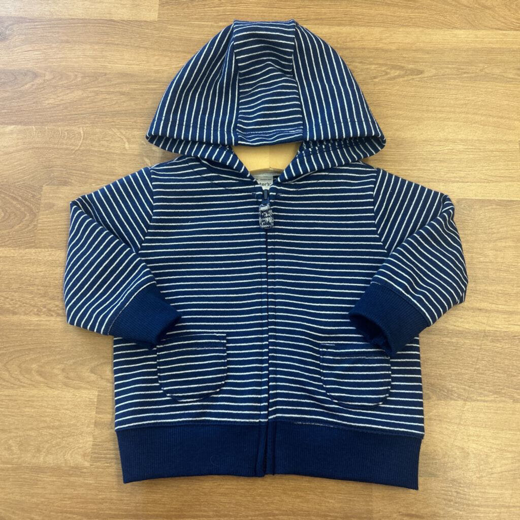 NWT Carter's Stripe Zip Hoodie - 3m