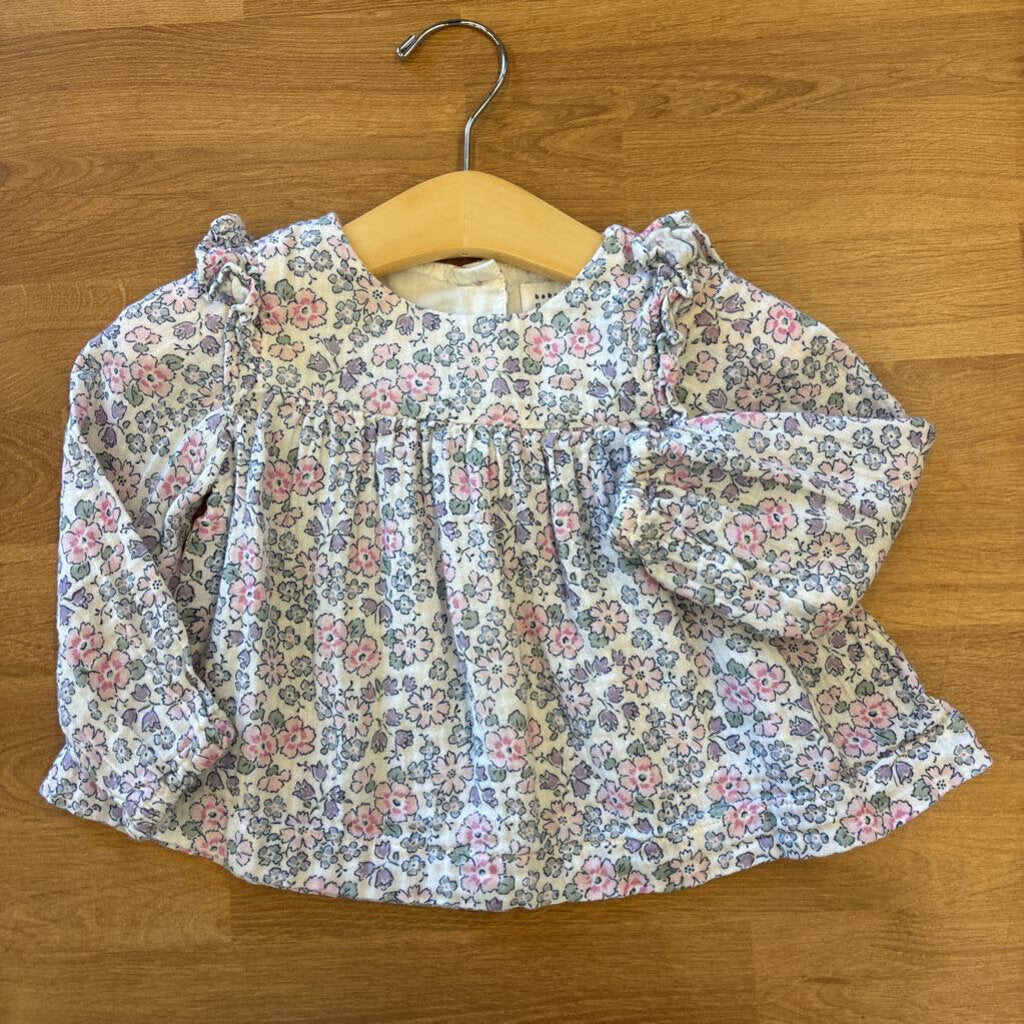 Baby Gap Floral LS Top - 12/18m