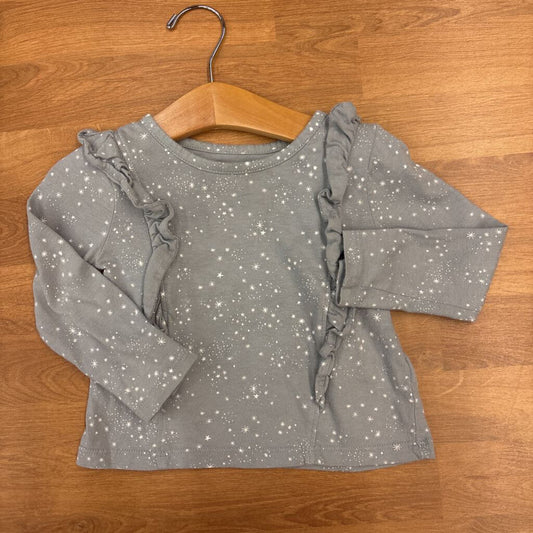 Baby Gap Star Ruffle LS Tee - 18/24m
