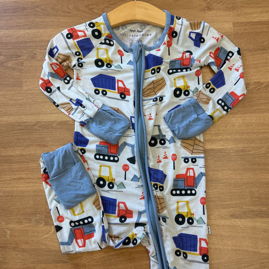 Little Sleepies Bamboo Construction Zip Sleeper - 6/12m