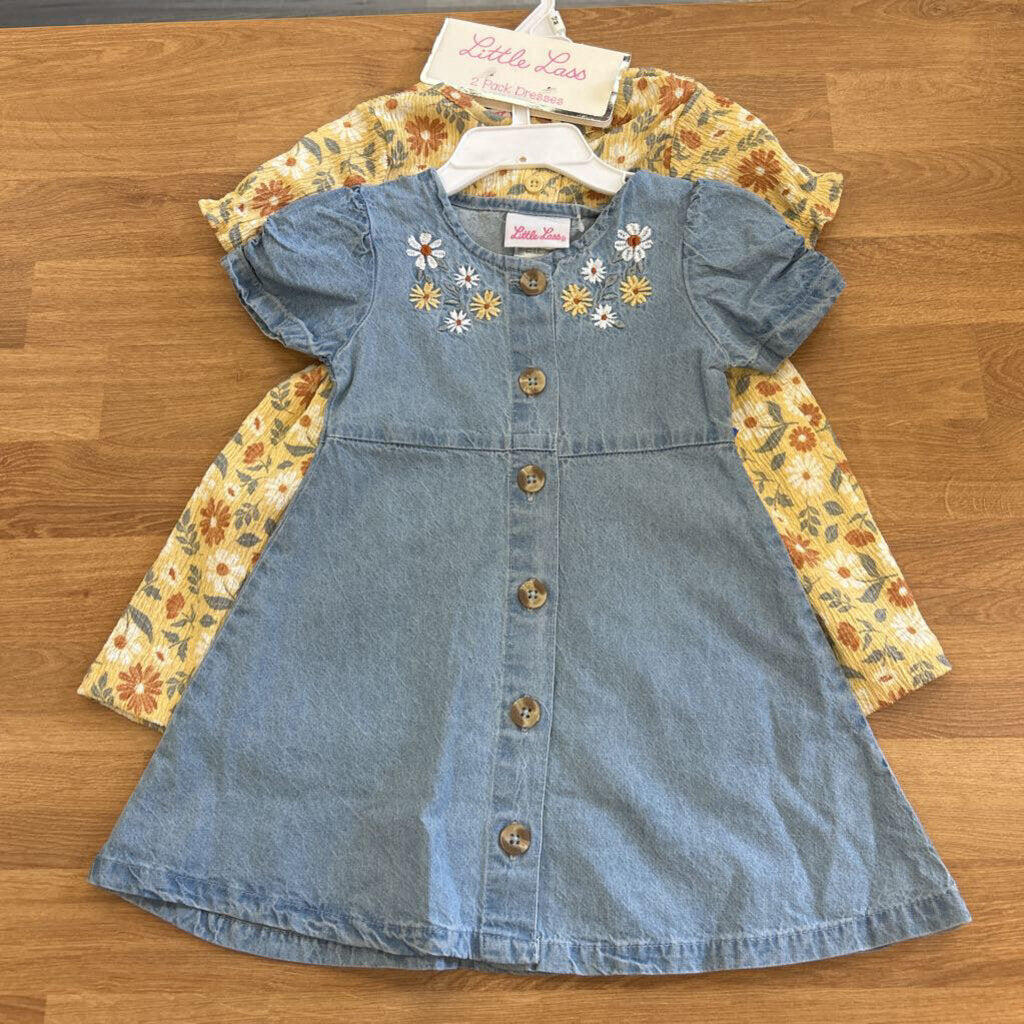 NWT Little Lass SS Dress Two Pack - 12m