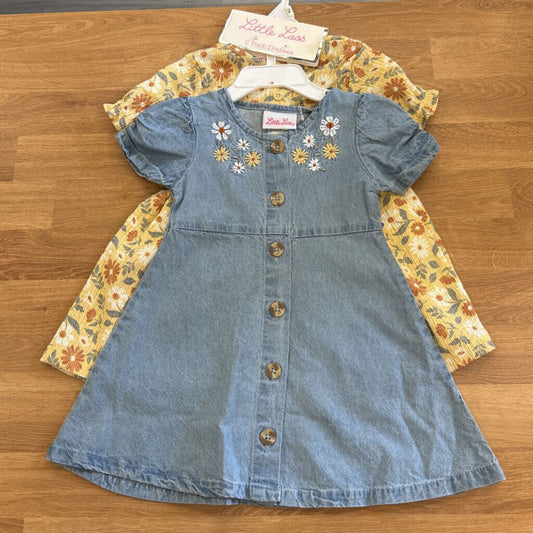 NWT Little Lass SS Dress Two Pack - 12m