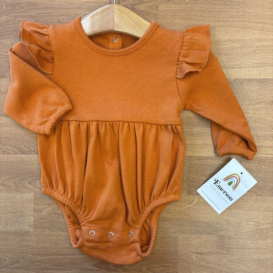 NWT Emerson and Friends LS Ruffle Bodysuit - 0/3m