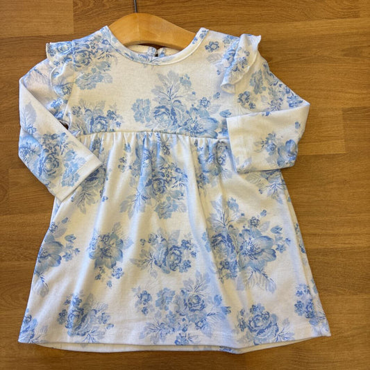 Laura Ashely Floral LS Dress - 12m