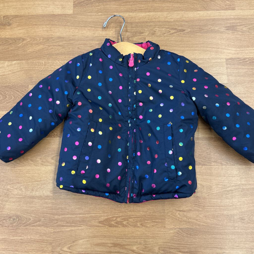 Gap Dots Reversible Puffer Jacket 12/18m