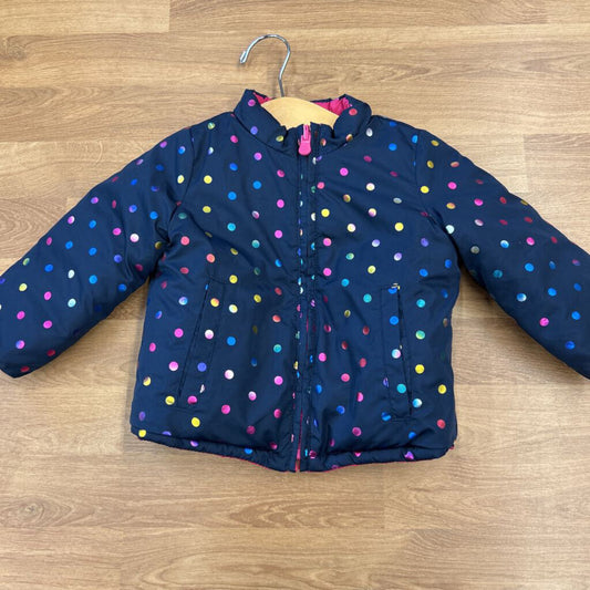Gap Dots Reversible Puffer Jacket 12/18m