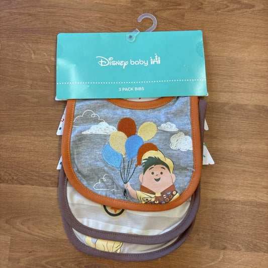NEW Disney Baby 3 Pack Bibs - Up