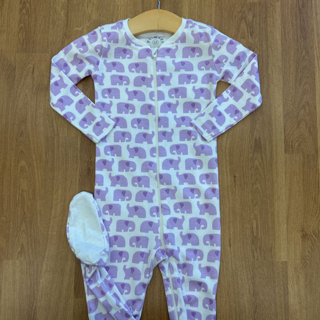 Primary Elephant Zip Sleeper - 12/18m