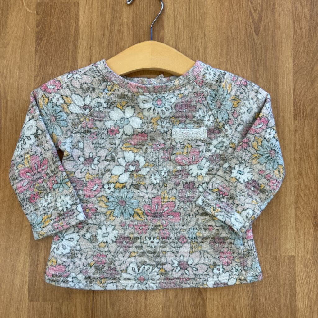 Osh Kosh Floral LS Top - 18m