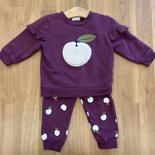 Petit Lem Apple Two Pc Set - 12m