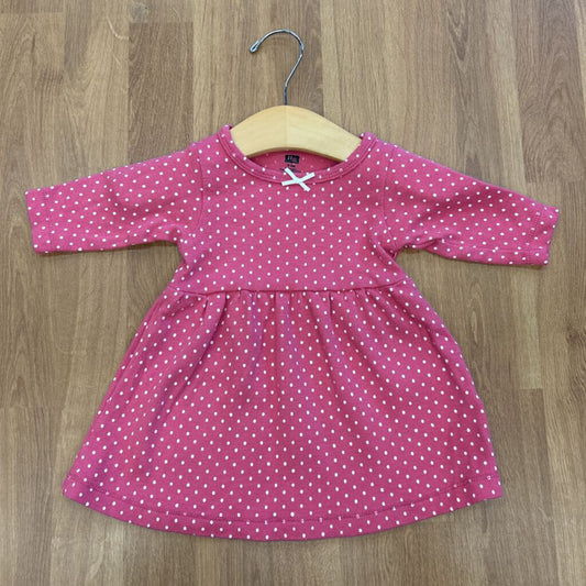 HB Dot LS Dress - 0/3m