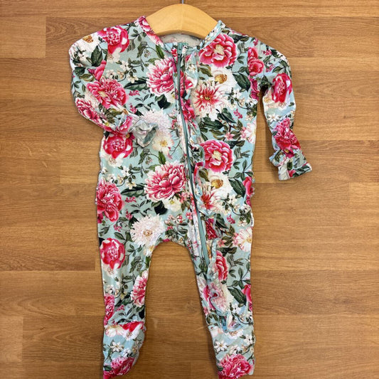 Gigi & Max Bamboo Floral Zip Sleeper - 6m